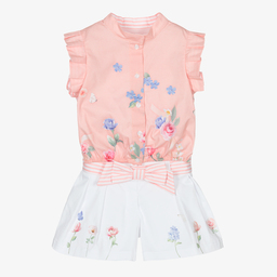 Lapin House-Girls Shirt & Shorts Set  | Childrensalon Outlet