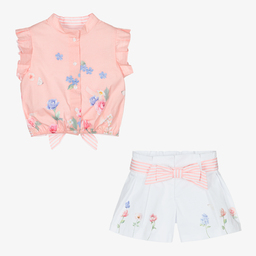 Lapin House-Girls Shirt & Shorts Set  | Childrensalon Outlet