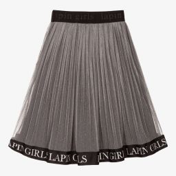Lapin House-Серебристая плиссированная юбка для девочек | Childrensalon Outlet
