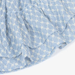 Lapin House-Girls Sky Blue Floral Skirt Ensemble | Childrensalon Outlet