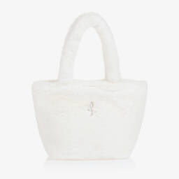 Lapin House-Girls Soft Ivory Fur Bag | Childrensalon Outlet