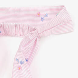 Lapin House-Girls Soft Pink Cotton Hairband | Childrensalon Outlet