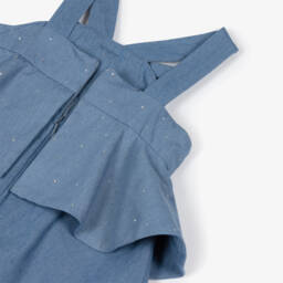 Lapin House-Блестящее синее джинсовое платье для девочек | Childrensalon Outlet