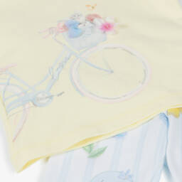 Lapin House-طقم بناتي بنقشة الأزهار بألوان الشمس والسماء | Childrensalon Outlet