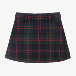 Lapin House-Girls Tartan Wool Blend Skirt | Childrensalon Outlet