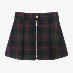 Lapin House-Girls Tartan Wool Blend Skirt | Childrensalon Outlet