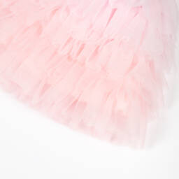 Lapin House-Girls Tulle Gown with Floral Lace | Childrensalon Outlet