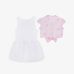Lapin House-Girls Tulle & Poplin Ensemble | Childrensalon Outlet