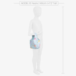 Lapin House-Girls Turquoise Blue Floral Bag (26cm) | Childrensalon Outlet