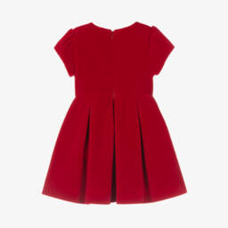 Lapin House-Girls Velvet Dress with Satin Bow | Childrensalon Outlet