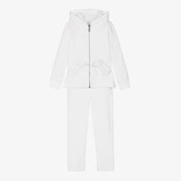 Lapin House-Girls White Broderie Anglaise Tracksuit | Childrensalon Outlet