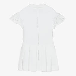 Lapin House-Girls White Cotton Piqué Tennis Dress | Childrensalon Outlet