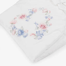 Lapin House-Girls White Floral Bow Nest | Childrensalon Outlet