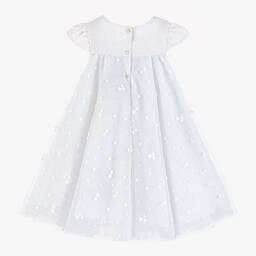Lapin House-Girls White & Ivory Sparkle Tulle Dress | Childrensalon Outlet