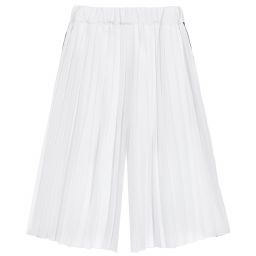 Lapin House-Girls White Pleated Trousers | Childrensalon Outlet