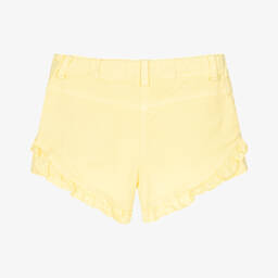Lapin House-Желтые хлопковые шорты с оборками | Childrensalon Outlet
