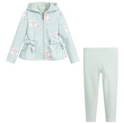 Lapin House-Green & Blue Leggings Set | Childrensalon Outlet