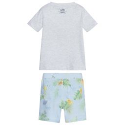Lapin House-Grey Jersey Shorts Set | Childrensalon Outlet