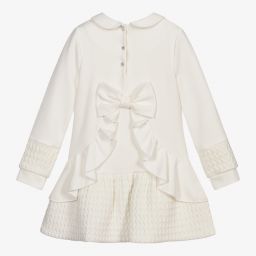Lapin House-Ivory Jersey Bunny Dress | Childrensalon Outlet