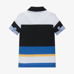 Lapin House-Nautical Blue Boys Polo Stripes | Childrensalon Outlet