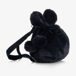 Lapin House-Синяя сумка из искусственного меха (20см) | Childrensalon Outlet