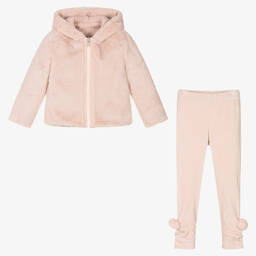 Lapin House-Розовый трикотажный топ и легинсы | Childrensalon Outlet