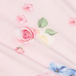 Lapin House-فستان مزيج قطن وتول لون زهري | Childrensalon Outlet