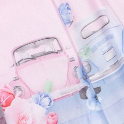 Lapin House-طقم شورت قطن لون زهري باهت وأزرق للبنات | Childrensalon Outlet