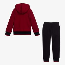 Lapin House-Red & Blue Cotton Tracksuit | Childrensalon Outlet