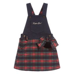 Lapin House-Red & Blue Tartan Dress | Childrensalon Outlet