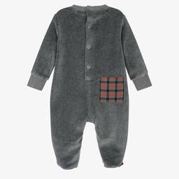 لابين هاوس-بيبي غرو قطن قطيفة لون أحمر ورمادي للمواليد | Childrensalon Outlet