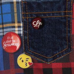 Lapin House-Tartan & Tulle Pinafore Dress | Childrensalon Outlet