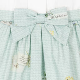 Lapin House-White & Mint Green Dress | Childrensalon Outlet