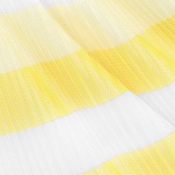 Lapin House-White & Yellow Mesh Skirt | Childrensalon Outlet