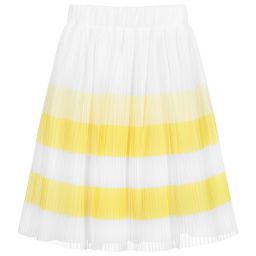 Lapin House-White & Yellow Mesh Skirt | Childrensalon Outlet