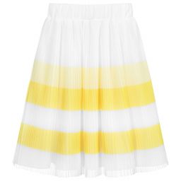 Lapin House-White & Yellow Mesh Skirt | Childrensalon Outlet