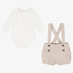 Laranjinha-Кремовое боди и шорты для малышей | Childrensalon Outlet