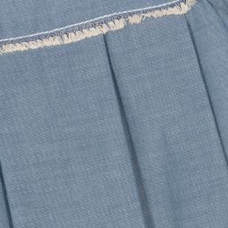 Laranjinha-Baby Girls Blue Chambray Dress | Childrensalon Outlet