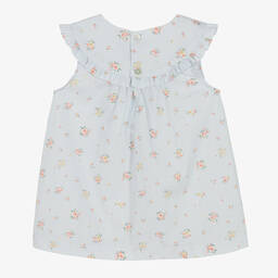 Laranjinha-Голубое платье в белую полоску | Childrensalon Outlet