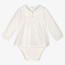 Laranjinha-Baby Girls Ivory Bodysuit | Childrensalon Outlet