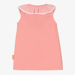 Laranjinha-Baby Girls Pink Cotton Piqué Dress | Childrensalon Outlet