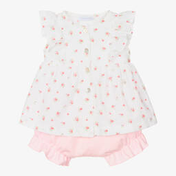 Laranjinha-Белый топ и розовые шорты | Childrensalon Outlet