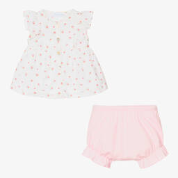 Laranjinha-Белый топ и розовые шорты | Childrensalon Outlet