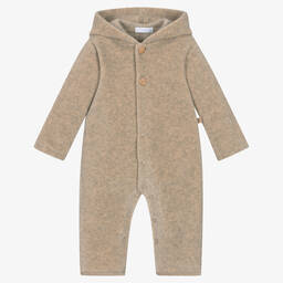 Laranjinha-Бежевый флисовый прогулочный комбинезон | Childrensalon Outlet