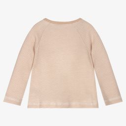 Laranjinha-Beige Teddy Cotton Top | Childrensalon Outlet