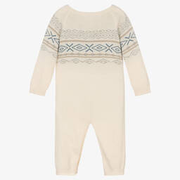 Laranjinha-أوفرول رومبر فيسكوز محبوك لون بيج | Childrensalon Outlet