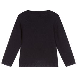 Laranjinha-Синий вязаный кардиган из шерсти | Childrensalon Outlet