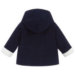 لارانجينا-جاكيت هودي قطيفة لون كحلي | Childrensalon Outlet