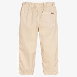Laranjinha-Бежевые хлопковые брюки | Childrensalon Outlet