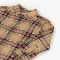 Laranjinha-Boys Blue Check Shorts Ensemble | Childrensalon Outlet